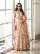 Alizeh 1074 A Peach Heavy Embroidered Designer Lehenga