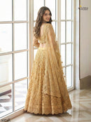 Alizeh 1074 B Golden Mustard Heavy Embroidered Designer Lehenga