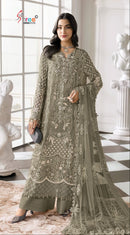 Shree Fabs Sf 5664 C Chiffon Heavy Embroidery Work Pakistani Suit