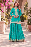 Aurraa Designer 401 C Premium Chion Embroidery Work Suit