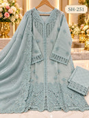 Bin Saeed Sh 251 B Fancy Fabric Heavy Work Pakistani Suit