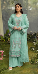 Motifz 5543 D Pure Camric Cotton Embroidery Work Pakistani Suit