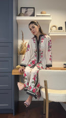 SC 1003 B Premium Pure Viscose Reyon Designer Co Ord Set