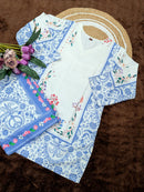 SC 1003 D Premium Pure Viscose Reyon Designer Co Ord Set
