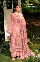Florent 1097 B Cambric Cotton Heavy Embroidery Work Pakistani Suit
