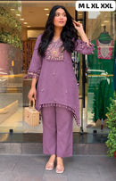 SG 17106 A Premium Cotton Embroided Co Ord Set