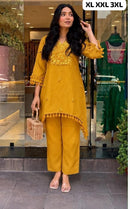 SG 17106 D Premium Cotton Embroided Co Ord Set