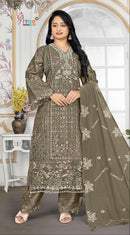 Shree Fabs Sf 5643 E Fancy Organza Heavy Embroidery Work Pakistani Suit