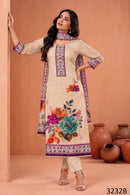 Aurraa Designer 3232 B Pure Modal Cotton Printed Designer Suit