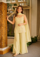 FD 1019 A Georgette Floral Embroidered Thread Work Suit