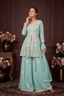 Aurraa Designer 66602 Real Georgette Embroidery Work Suit