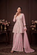 Aurraa Designer 66603 Real Georgette Embroidery Work Suit