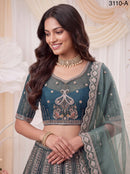 NN 3110 A Chandnia Silk Multi Thread Work Designer Lehenga