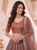 NN 3110 B Chandnia Silk Multi Thread Work Designer Lehenga