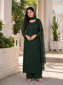 KC 007 C Fox Blooming Georgette Embroidery Work Suit