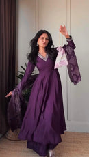 FB L327 Jalpari Silk Anarkali Sequins Work Designer Suit