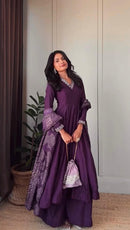 FB L327 Jalpari Silk Anarkali Sequins Work Designer Suit