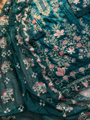 Ziaaz Code 10 D Sky Blue Embroidered Work Pakistani Suit