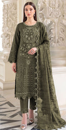 Motifz 5514 G Siffon Embroidery Khatli Work Pakistani Suit