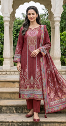 Shree Fabs Kt 411 B Pure Viscous Maslin Digital Printed Pakistani Suit