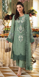 Motifz 5539 A Siffon Embroidery Khatli Work Pakistani Suit