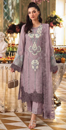 Motifz 5539 B Siffon Embroidery Khatli Work Pakistani Suit