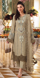 Motifz 5539 C Siffon Embroidery Khatli Work Pakistani Suit