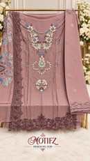 Motifz 5539 D Siffon Embroidery Khatli Work Pakistani Suit