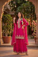 Aurraa Designer 121 Tora Silk Embroidery Work Designer Suit