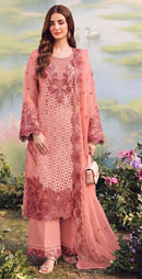 Motifz 5498 O Siffon Embroidery Khatli Work Pakistani Suit