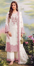 Motifz 5498 N Siffon Embroidery Khatli Work Pakistani Suit