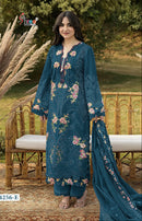 Shree Fabs 4256 E Pure Cotton Heavy Self Embroidery Work Pakistani Suit
