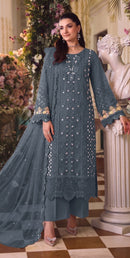 Motifz 5472 F Premium Siffion Embroidery Work Pakistani Suit