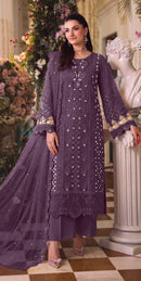 Motifz 5472 G Premium Siffion Embroidery Work Pakistani Suit