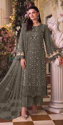 Motifz 5472 H Premium Siffion Embroidery Work Pakistani Suit
