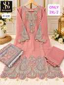 Bin Saeed IC 239 M Fancy Fabric Heavy Hand Work Pakistani Suit