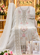 Elan Studio E 70 C Chiffon Heavy Embroidered Work Pakistani Suit