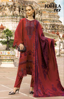Johra Tex Jt 189 E Rayyon Cotton Embroidered Work Pakistani Suit