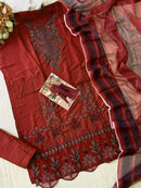 Johra Tex Jt 189 E Rayyon Cotton Embroidered Work Pakistani Suit