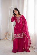 KB 295 A Heavy Pure Soft Crunchy Silk Designer Suit