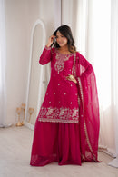 KB 295 A Heavy Pure Soft Crunchy Silk Designer Suit