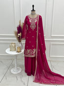 KB 295 A Heavy Pure Soft Crunchy Silk Designer Suit
