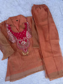 Diva 185 A Premium Rich Salsa Fabric Designer Co Ord Set