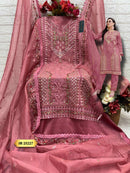 Fepic Rosemeen IR 21227 Organza Embroidered Worked Pakistani Suits