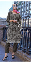 Fepic Rosemeen C 1894 C Organza Embroidered Worked Pakistani Suits