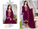 Florent 1024 B 9000 Velvet With Heavy Embroidery Worked Pakistani Suits