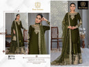 Ziaaz Designs Code 673 Pure 9000 Velvet Semi Stitched Outfit With Beautiful Embroidery Pakistani Suits