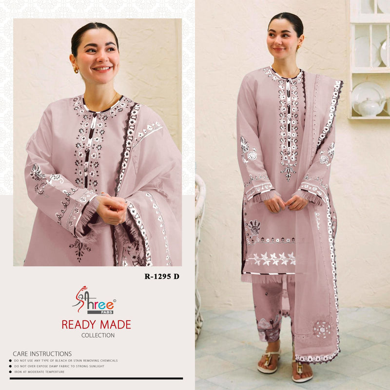 Shree Fab R 1295 D Cambric Cottan Lawn With Lining Inner Cottan Pakistani Pret Kurti