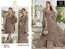 Ziaaz Designs 736 D Organza Handwork Moti Work Semi Stitched Outfit With Moti Lace Pakistani Suits