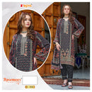 Fepic Rosemeen 1929 Pure Natural Crape Printed Embroidered Worked Pakistani Suits